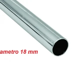 Bestseller Tubo arredo acciaio 18 mm cromo lucido da 3 mt 16365